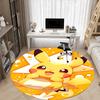 1pc Pikachu Cute Office Round Area Rug, Indoor Mat Suitable For Office,Bedroom Living Room Home Decor, Room Deco A0928200