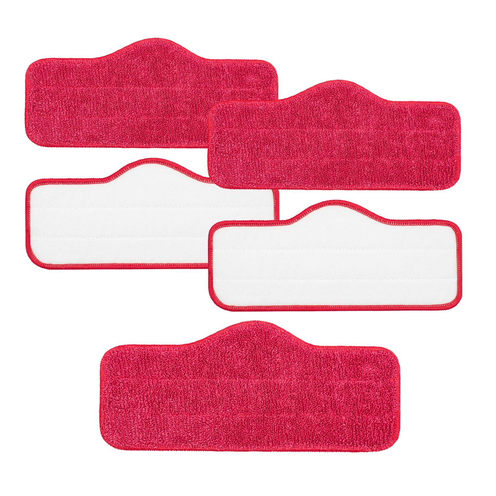 

5 штук Моющиеся и многоразовые накладки из микрофибры для паровой швабры, ткань для чистящего средства Schenley, запасные части, сменные аксессуары