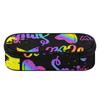 Pen Case Portable 300D Polyester Large Capacity Smooth Zipper with Mesh Pocket Removable Divider and Pen Slots for Boys Girls