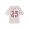 Jordan Essentials Logo Print Crew Neck Loose Short Sleeve Tee Women Tops Pink DM3245-286