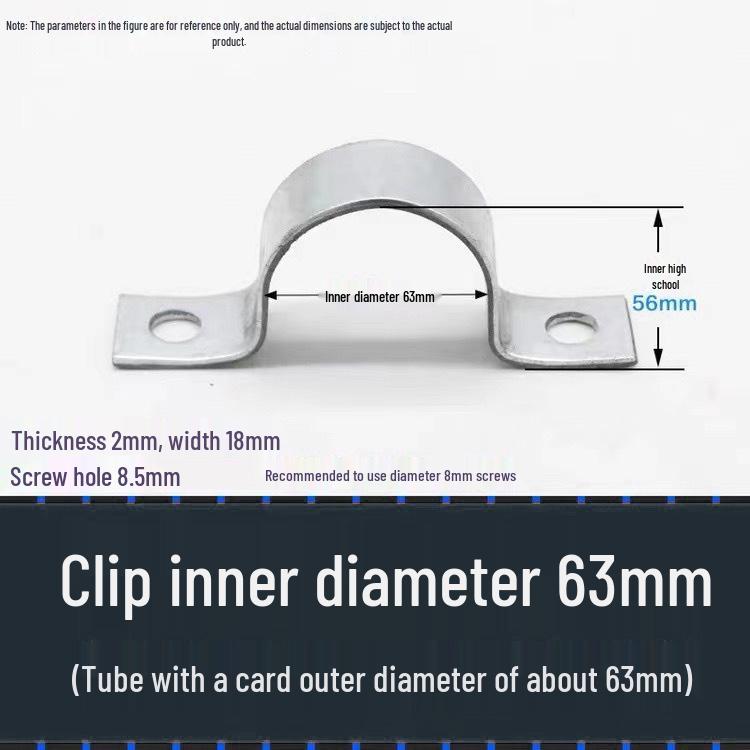 Customizable Galvanized Thickened Saddle Clip for Water Pipes and Wires