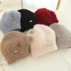 Squirrel Fleece Hat Stack Hat New Autumn and Winter Hat Women's Winter Wool Hand-woven Hat Versatile Outdoor