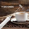 Kabelloser, wiederaufladbarer elektrischer Milchaufschäumer – 3 Geschwindigkeiten, Hand-Schaumbereiter für Latte, Cappuccino, heiße Schokolade – USB-Aufladung