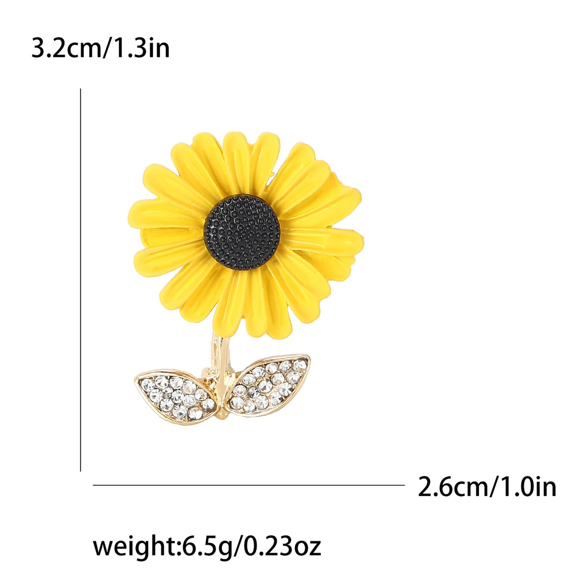 

Модная эмалевая брошь-маргаритка из сплава, темпераментная универсальная женская брошь для костюма, кардигана, корсажа, ювелирных изделий