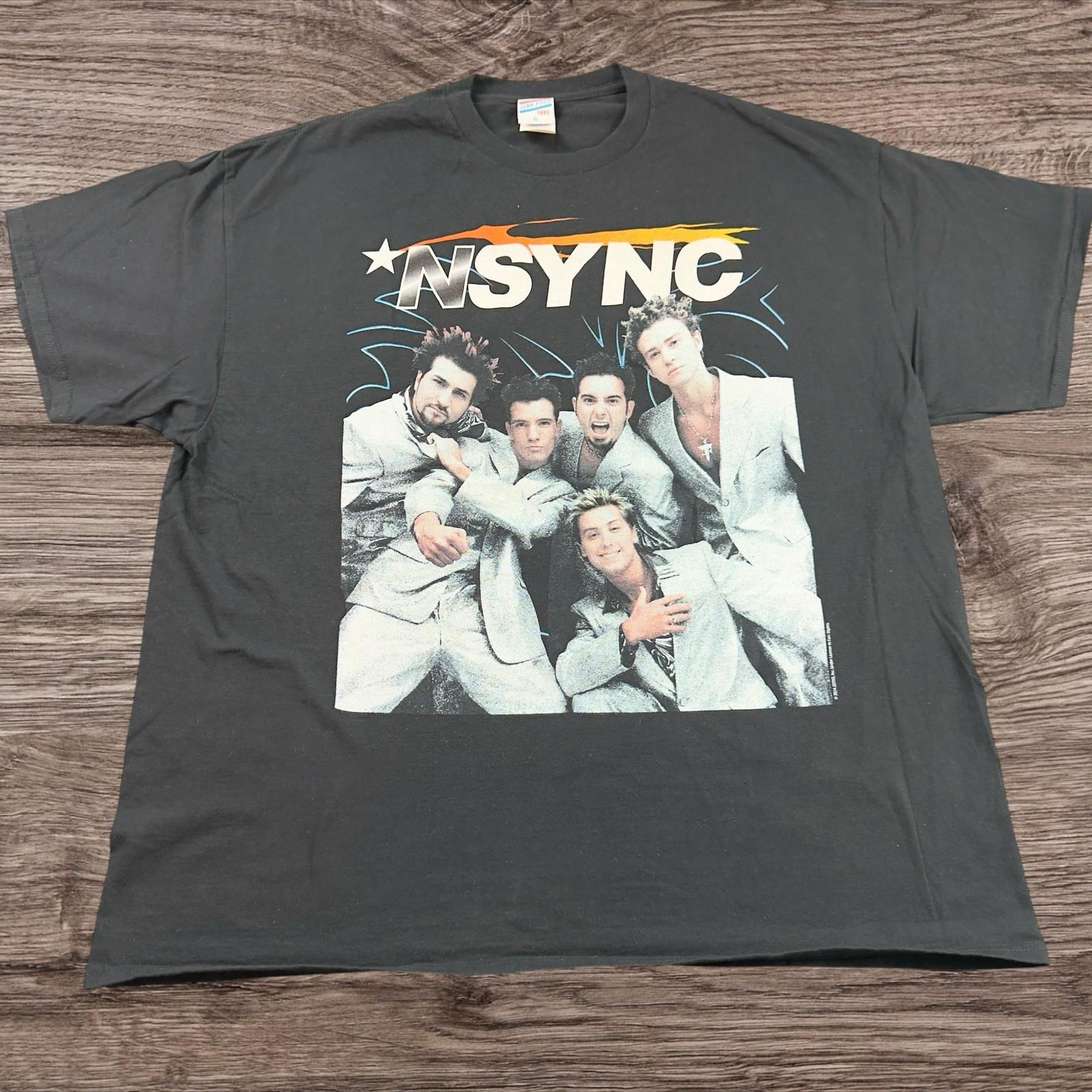 NSYNC 90s Boy Band / Retro Graphic Adult Size X-Large Unisex T-Shirt S