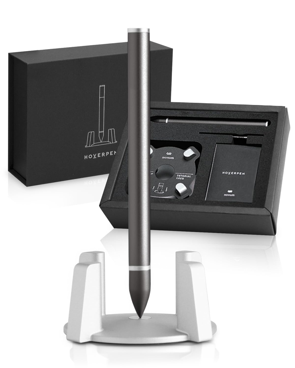 

Шариковая ручка novium Hoverpen Classic Темно-серый в подарочной коробке