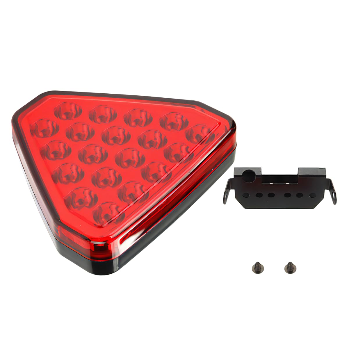 Светодиодные противотуманные фары azumafy, задние стоп-сигналы, стиль пилота F1, задние противотуманные фары, стоп-сигналы, универсальные мигающие спортивные фары для предотвращения столкновений (красный)