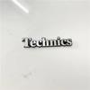 4X Technic Speaker 46x9mm aluminum sticker technics car styling stereo speaker badge emblem Sticker Car Accessories