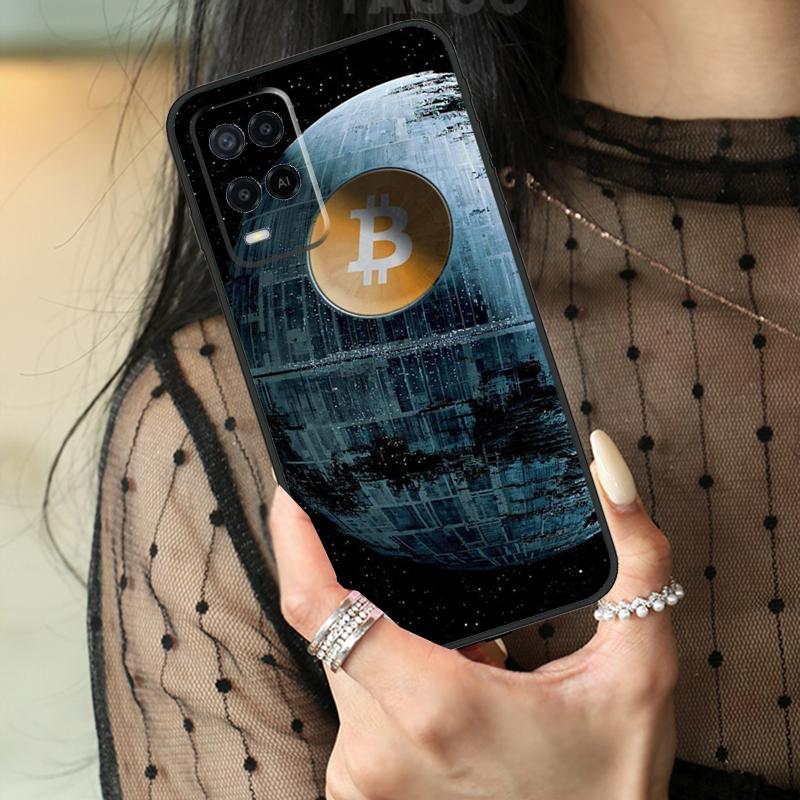 Bitcoin Case For Oppo A5 Pro A15 A17 A57 A77 A18 A38 A58 A78 A98 A94 A74 A54 A40 A60 A80 A96 A76 A16