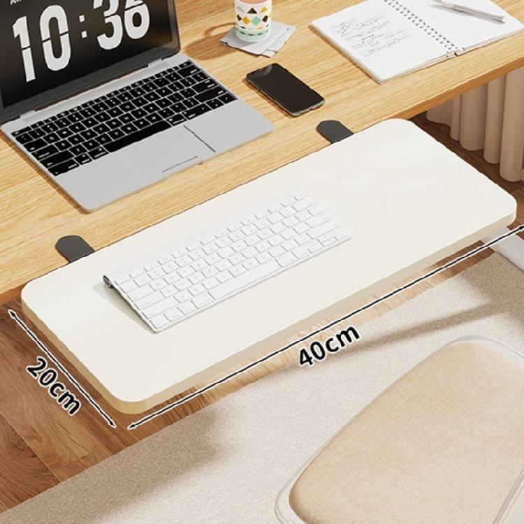 Desk Extender Tray Clamp on Table Mount Arm Wrist Rest Shelf 90° Foldable Computer Arm Rest Office Supplies for Desk белый