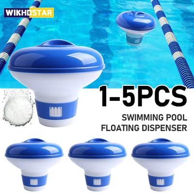 1-5 piezas Dispensador Automático de Tabletas de Cloro Flotante para Piscina Dispensador Flotante para Piscina Suministros para la Limpieza de Piscinas al Aire Libre