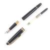 Great MONTBLANC fountain pen Meisterstck Classic Cap type Black gold 14K mens Used