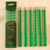 12Pcs Triangle Grip Pencil Set with Ergonomic Finger Holes Students Lead-free Pencil
