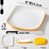 Double Color Melamine Square Rice Bowl Plate - Commercial & Catering Use