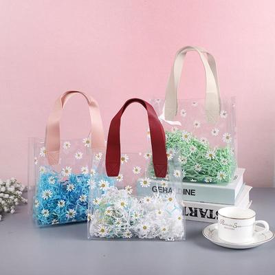 Clear Daisy PVC Tote Bag - Cute Gift Packaging