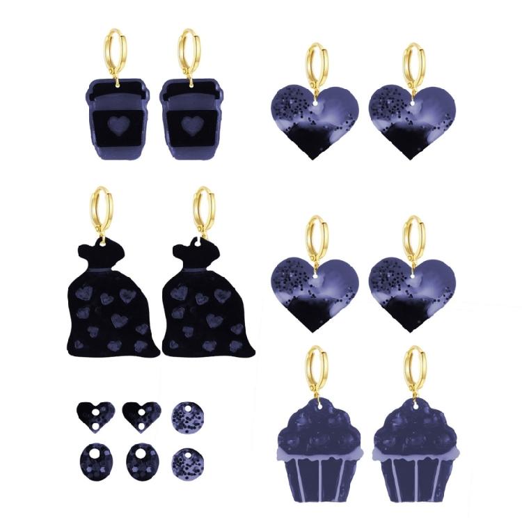 Versatile Silicone Mold Valentine’s Day Earrings Mould Handmade Jewellery Molds