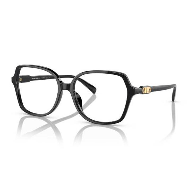 MICHAEL KORS Logo letter logo acetyl irregular optical frame men s black