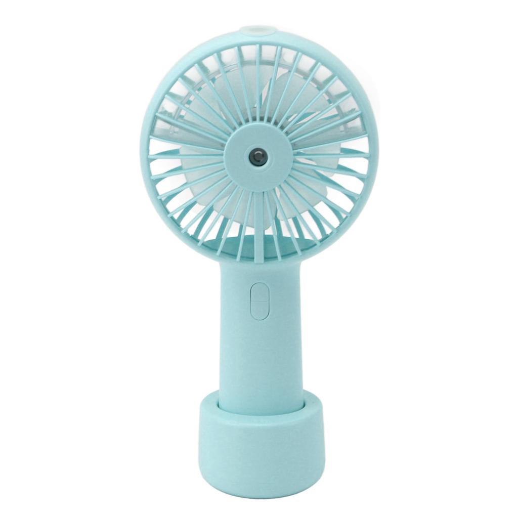 Handheld Misting Fan Quiet 2000mAh 3 Wind Speed 2 Spray Mode 7 Turbine Blades USB Personal Mister
