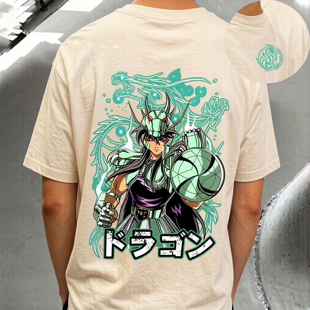 Anime Summer Women Men Short Sleeve Saint Seiya Knights of The Zodiac Anime Manga Unisex Tshirt T-Shirt Soft Tee