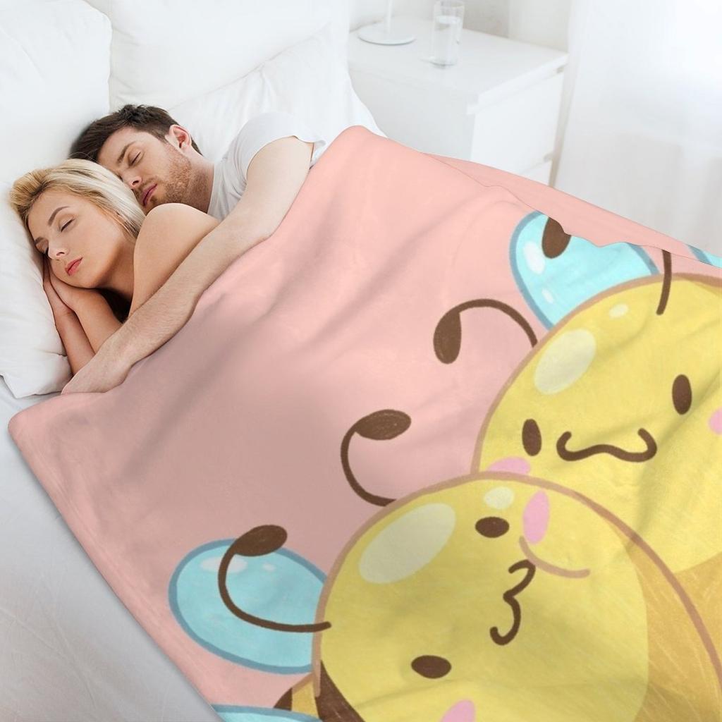 2 Bee Loved Throw Blanket Bed Comforter Sofa Throw Bed Plaid Blankets