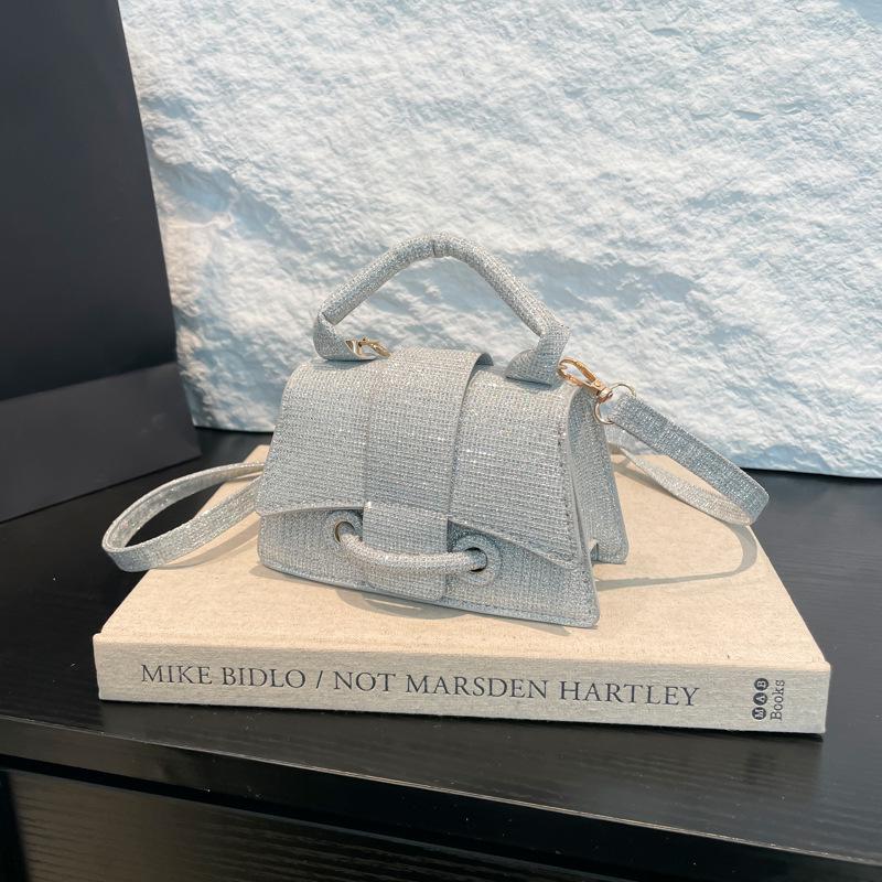 Trendy Crossbody Mini Lipstick Bag with Belt Decoration