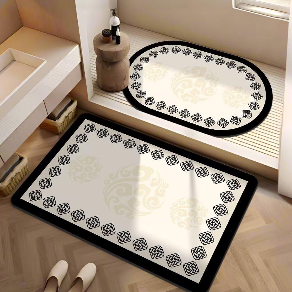 Bathroom Floor Mat Bathroom Non-slip Absorbent Toilet Strong Door Washroom Diatom Mud Quick Drying Mat Carpet Bathroom