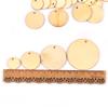 50pcs Round Wooden Circles Natural Discs Blank Signs Crafts Party Hang Tag Cards