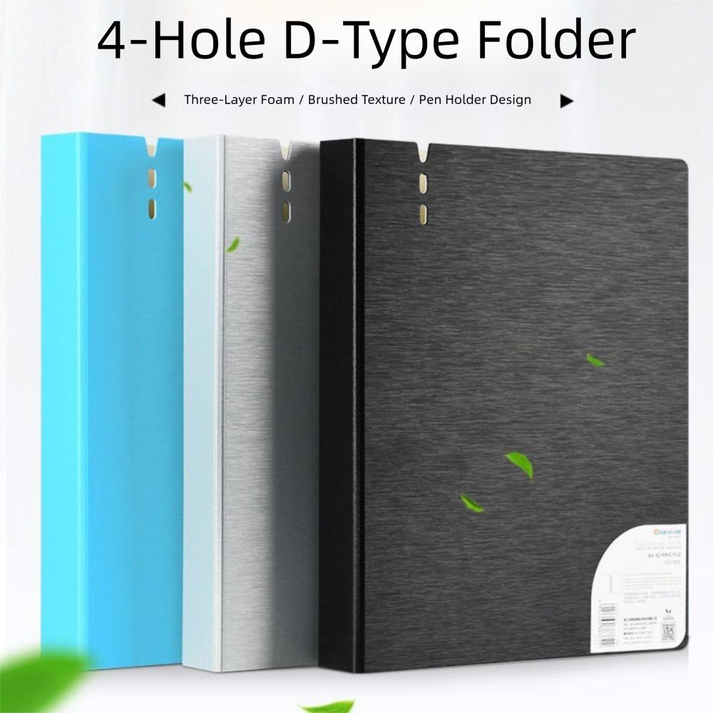4 Hole Display Book Waterproof Ring Binder Folder New A4 File Folders  Stationery