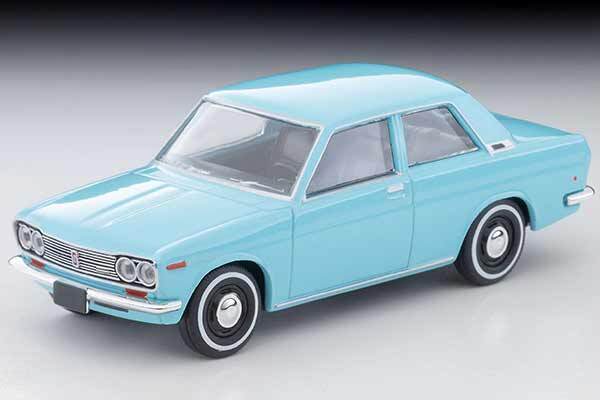 Tomica Datsun 510 Sedan North American Specification Light Blue 1969 Model 1/64 LV-220a 2-door