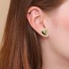 Heart Studs Earrings Creative Ear Accessory Heart Ear Studs Suitable for Teens and Youthful Fashion Lovers Present