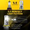AUXITO 9007 Super White 66000LM Kit LED Headlight Bulbs High Low Beam Combo 2