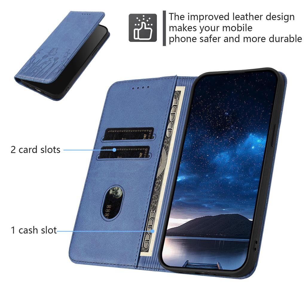 butterfly Flower Flip Wallet Leather Case For Redmi Note 15 14 13 12 Pro Plus Note 15 Pro 4G 5G Magnetic Stand Protective Cover