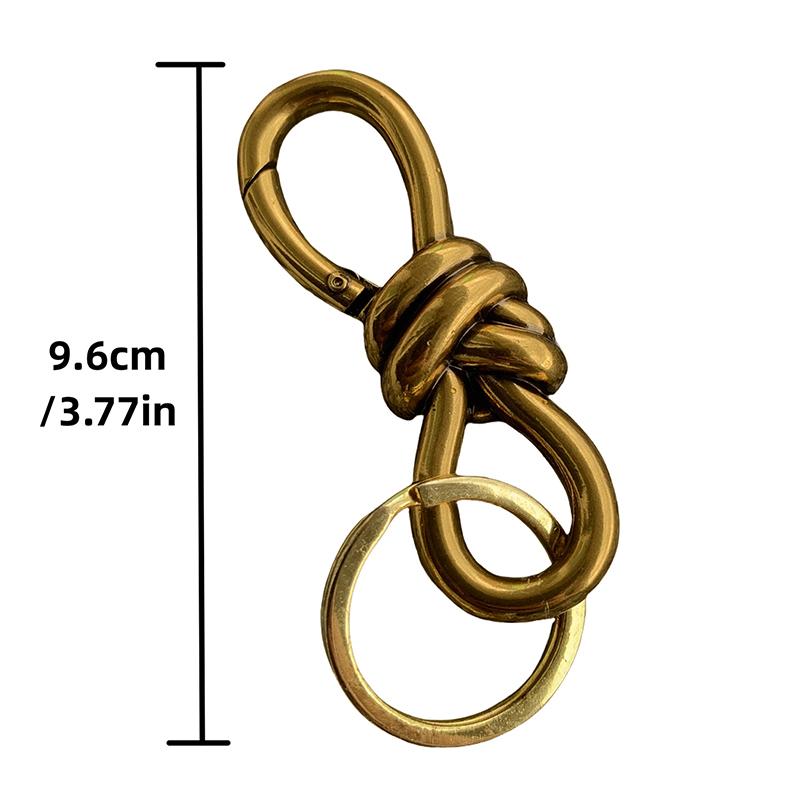 New Keychain Unisex Couple Key Ring Knot Buckle Butterfly Buckle 8-Shaped Buckle Original Design Keychain Pendant Accessories