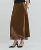 Kamino Silk Layered Skirt Brown