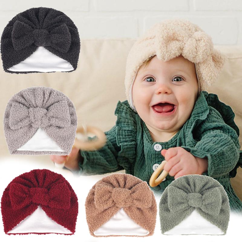 Warm Baby Hat Thick Fabric Baby Girl Boy Hats Winter Infant Newborn Beanies Kids Bonnet Hats Baby Accessories