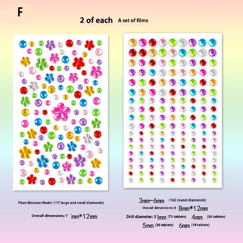 Göz Yüz Vücut Elmas Dövme Çıkartmaları Renkli Simli Rhinestone İnci Çıkartma Parti Makyajı İçin Yüz Dekalı Mücevher Aksesuarı