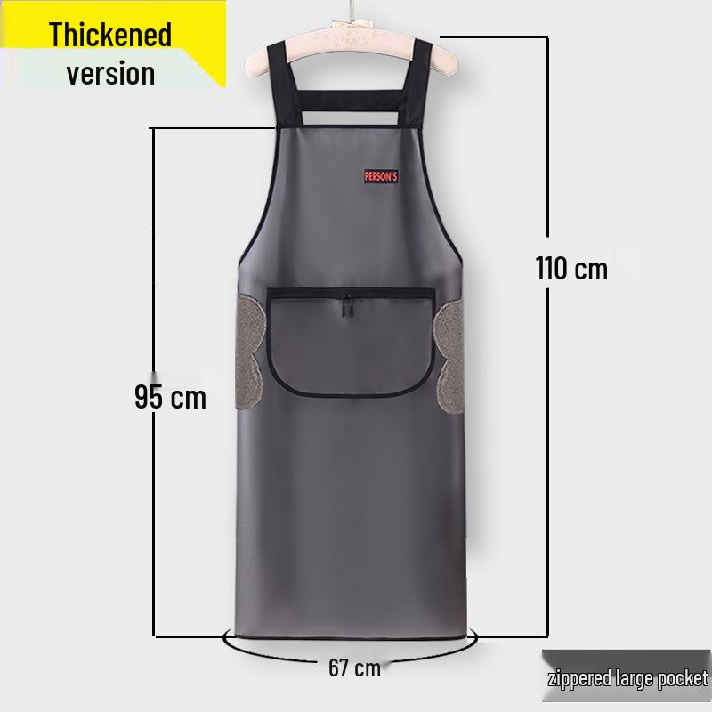 Unisex TPU Waterproof & Oil-Proof Transparent Apron for Cooking & Catering with Custom Logo