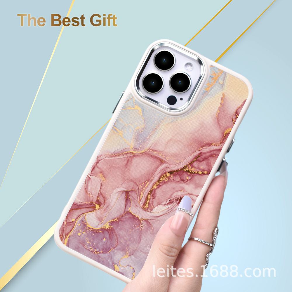 

Marble Pattern Two-in-One Soft Case for Apple iPhone 7-15 Series iPhone 7/8/SE2/SE3