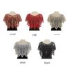Vintage Sequin Mesh Shawl Cardigan - European Short Formal Party Cape