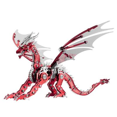 3D Dragon Metal Puzzle Adult Edition Steampunk Mechanical Diy Assembly Model Kit Steel Warcraft Assembly Handmade Toy