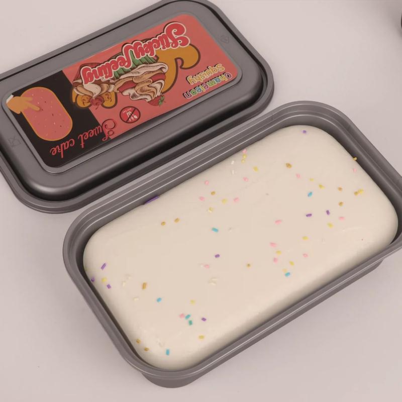 Squishy Toy Cartoon Decompression Toys Cute Slow Rebound Simulation Toast Box Toys Creative Anti Stress Release Toys Gifts