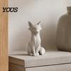 Modern Home Decor Ornaments 3D Printed Minimalist Fox Sculpture, Elegant Figurine, Matte Unique Creative Gifts for Art Lovers Desktop Ornament Living