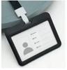 Colorful Waterproof Card Holder Employee ID Case with Lanyard Double Side Simple Bus Case Badge Holder Credit Card Sleeve Purse
