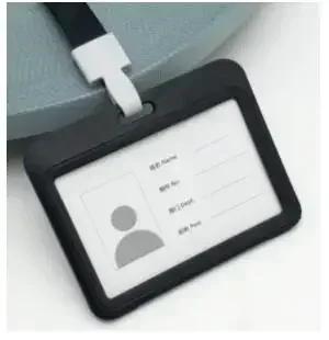 Colorful Waterproof Card Holder Employee ID Case with Lanyard Double Side Simple Bus Case Badge Holder Credit Card Sleeve Purse