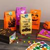 50pcs Halloween Party Tote Bag Packs Treats Bags Party Favors Kids Halloween Candy Bags Trick or Treating  Mini Paper Gift Bags Halloween Goodie Bags