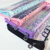 A5 Laser Star Zipper Binder Collect Book Refill Organizer DIY Journal Diary Transparent Kpop Idol Photo Album Kawaii Stationery