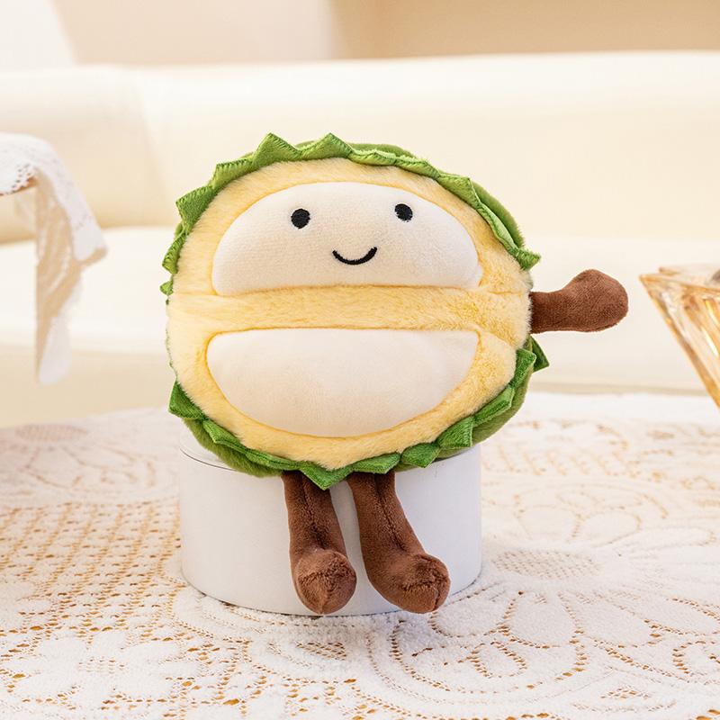 Super Cute Fruit Plush Toy Stuffed Apple Strawberry Watermelon Persimmon Durian Pineapple Plush Doll Soft Pillow Birthday Gift