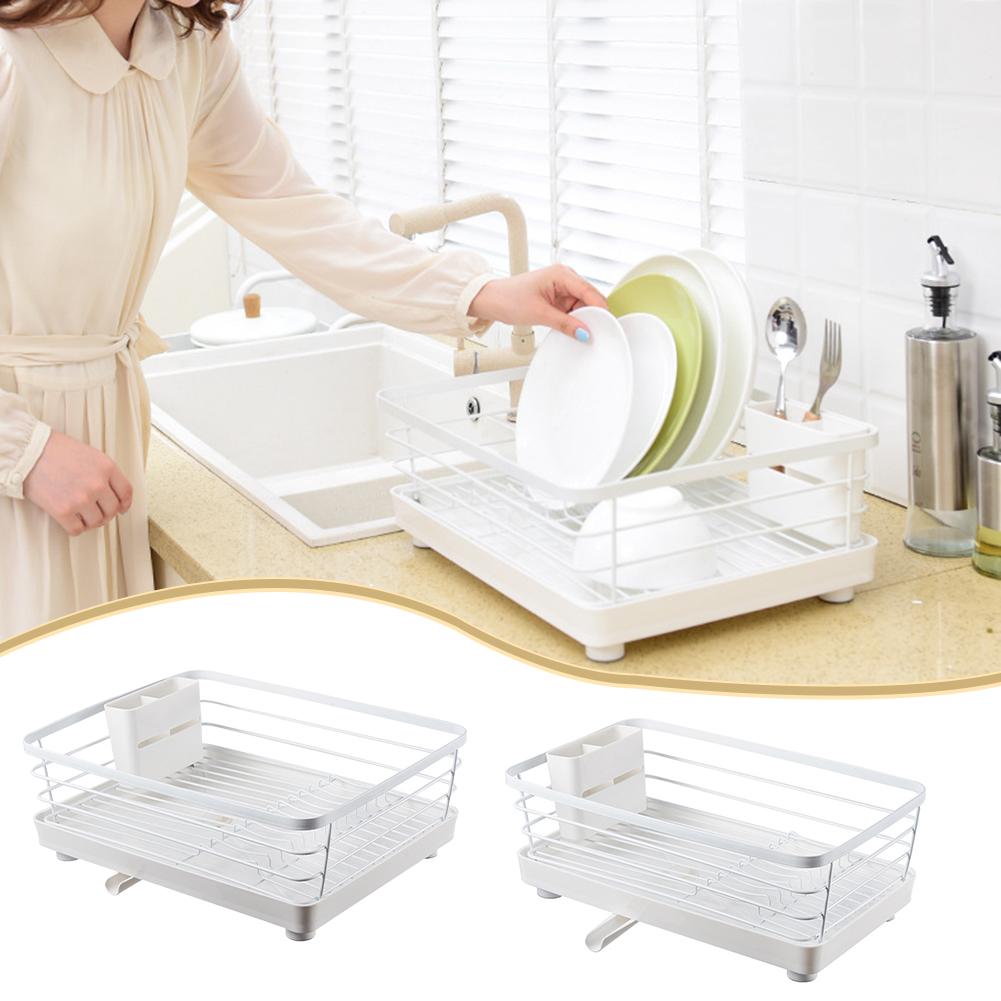 Iron Dish Rack Tools Non-Mildew Drain Basket For Kitchen