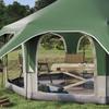 Family Tent Green 5 Person Tent 185T Polyester with PU Coating