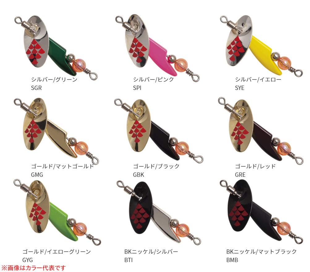 Palms Lure Spin Walk QR 4.7g BMB BK Nickel Matte